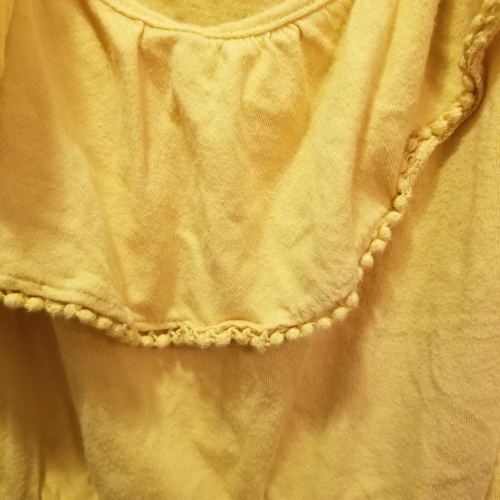 Old Navy Yellow Ruffle Tank Top - Picture 5 of 6